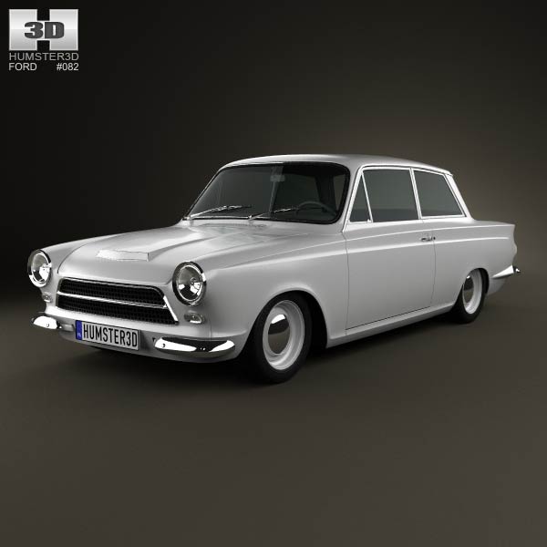 Ford Lotus Cortina Mk1 1963 3D model