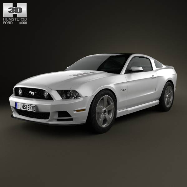 Ford Mustang 5.0 GT 2012 3D model