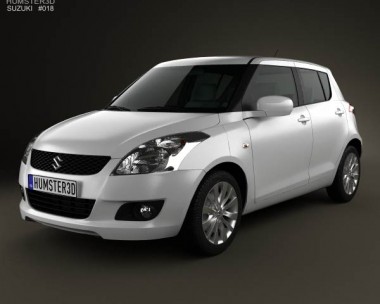 Suzuki Swift hatchback 5-door 2012 3D Model