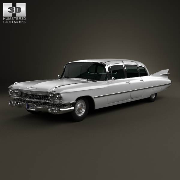 Cadillac Fleetwood 75 sedan 1959 3D model
