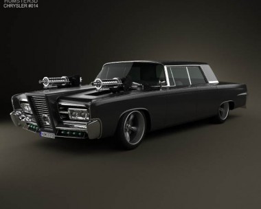 Chrysler Imperial Crown Green Hornet Black Beauty 1965 3D Model