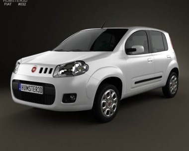 Fiat Uno Attractive hatchback 5-door 2013 3D Model