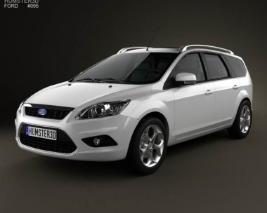 Ford Focus estate 2008 3D Model