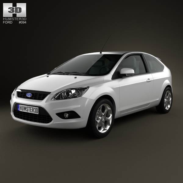 Ford Focus hatchback 3-door 2008 3D model