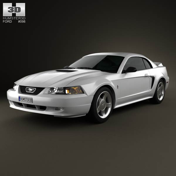 Ford Mustang GT coupe 1998 3D model