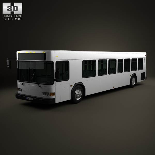 Gillig Low Floor Bus 2012 3D model