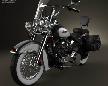 Harley-Davidson Heritage Softail Classic 2012 3D Model