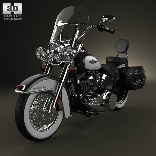Harley-Davidson Heritage Softail Classic 2012 3D model