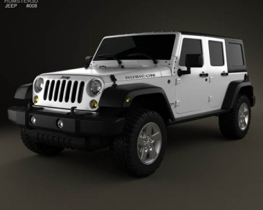 Jeep Wrangler Unlimited 2013 3D Model