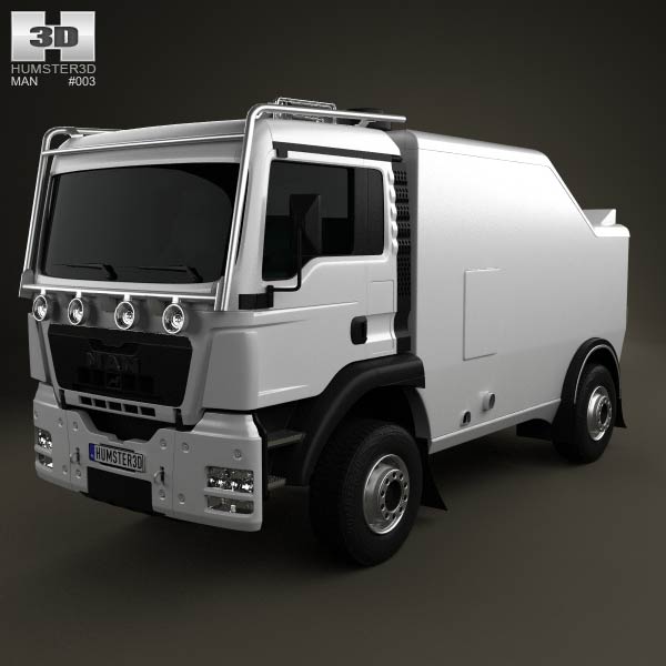 MAN TGS Rally Truck 2012 3D model