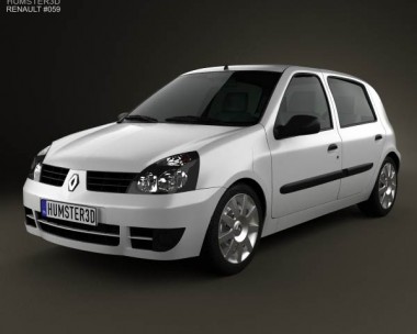 Renault Clio Mk2 5-door 2005 3D Model