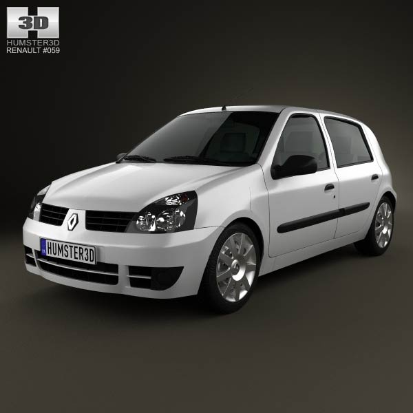 Renault Clio Mk2 5-door 2005 3D model
