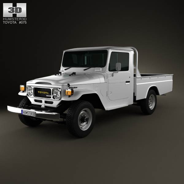 Toyota Land Cruiser (J40) Pickup 1979 3D model