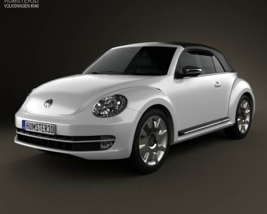 Volkswagen Beetle convertible 2013 3D Model