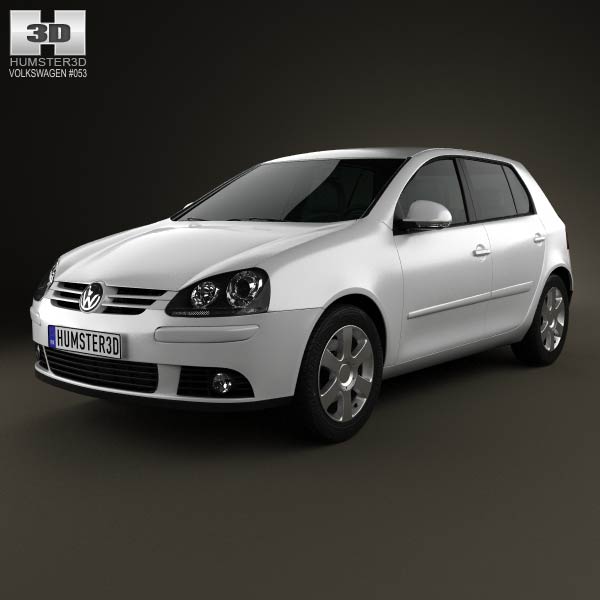 Volkswagen Golf Mk5 5-door 2004 3D model