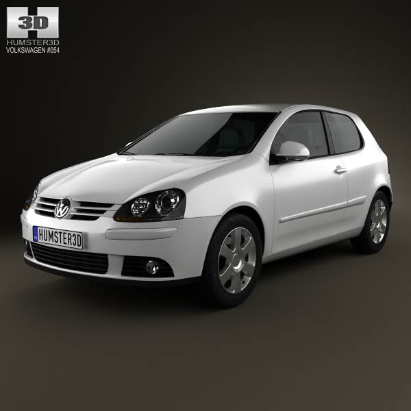Volkswagen Golf Mk5 3-door 2004 3D model