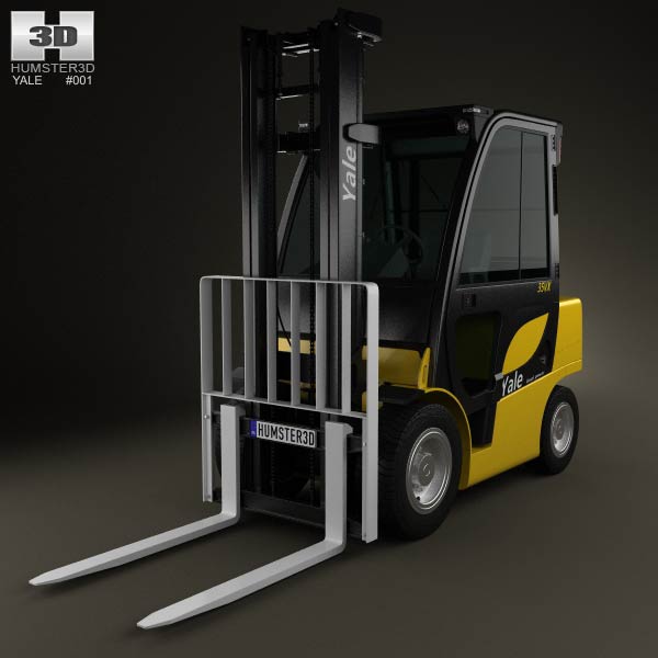 Yale GDP 35VX Forklift 2012 3D model