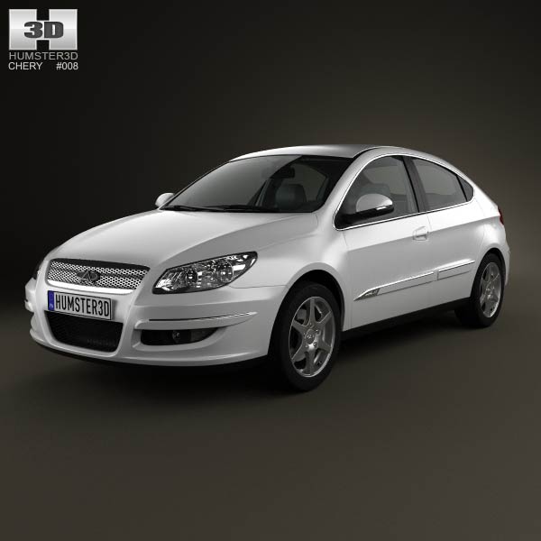 Chery A3 (J3) Hatchback 5-door with HQ interior 2008 3D model