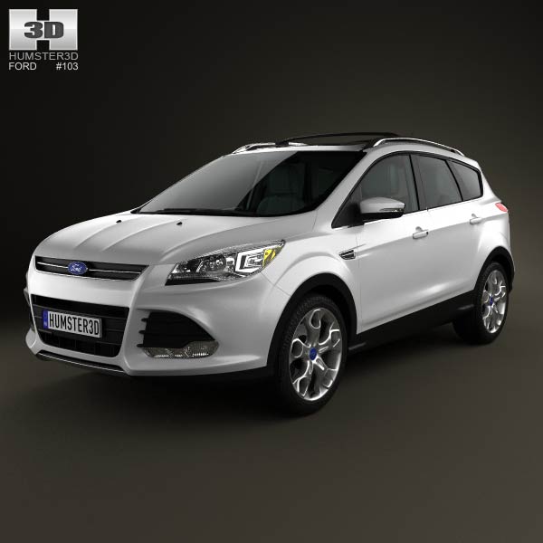 Ford Escape with HQ interior 2013 3D model