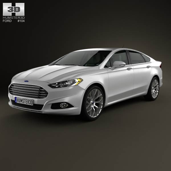 Ford Fusion (Mondeo) with HQ interior 2013 3D model