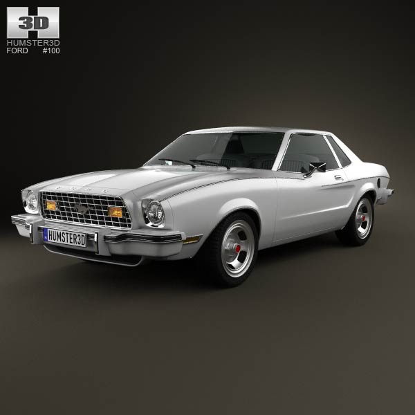 Ford Mustang coupe 1974 3D model
