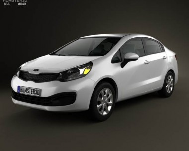 Kia Rio (US) sedan 2012 3D Model