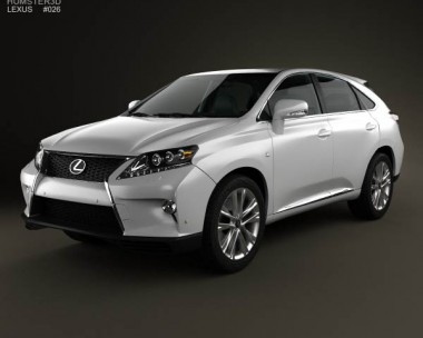 Lexus RX F Sport hybrid (AL10) with HQ interior 2012 3D Model