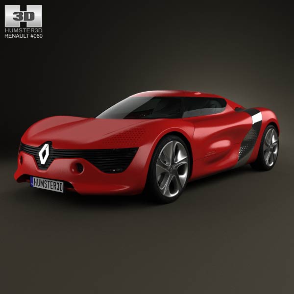 Renault DeZir with HQ interior 2012 3D model