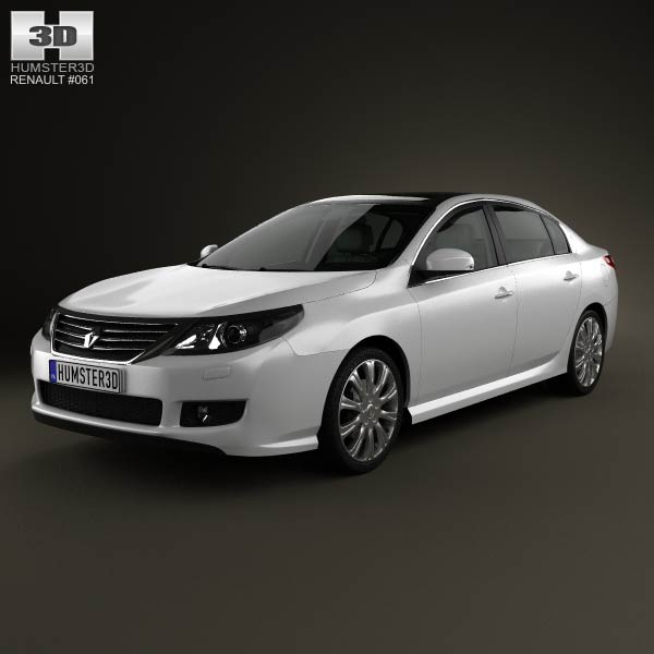Renault Latitude with HQ interior 2013 3D model