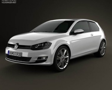Volkswagen Golf Mk7 3-door 2013 3D Model