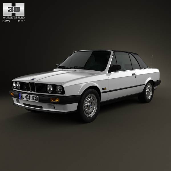 BMW 3 Series convertible (E30) 1990 3D model
