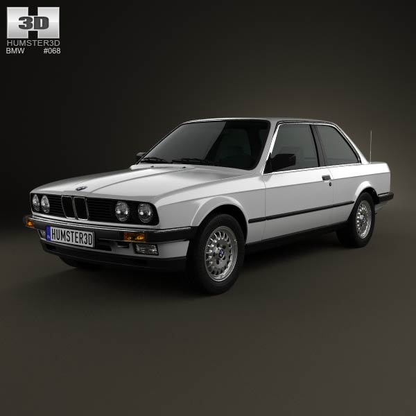 BMW 3 Series coupe (E30) 1990 3D model