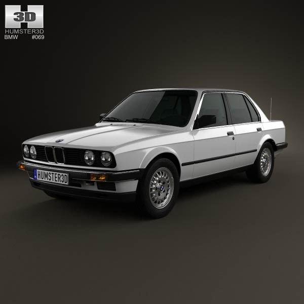 BMW 3 Series sedan (E30) 1990 3D model