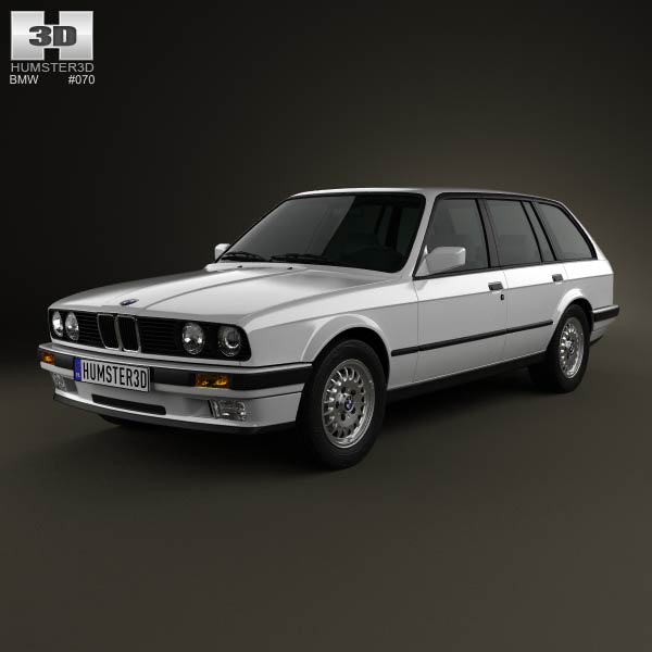 BMW 3 Series touring (E30) 1990 3D model