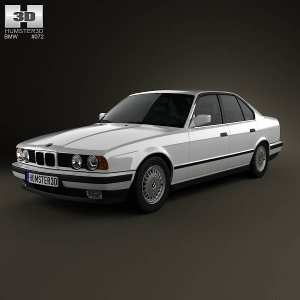 BMW 5 Series sedan (E34) 1993 3D model