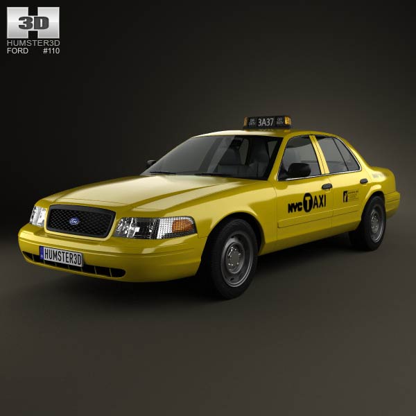 Ford Crown Victoria New York Taxi 2005 3D model