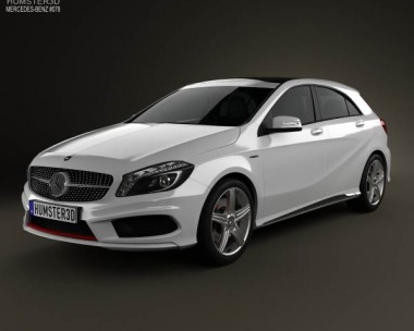 Mercedes-Benz A-class with HQ interior 2013 3D Model