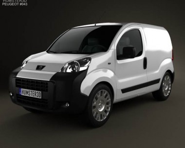 Peugeot Bipper Panel Van 2011 3D Model