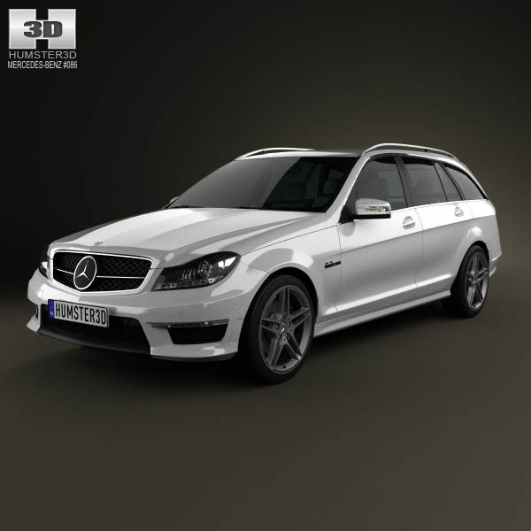Mercedes-Benz C-Class 63 AMG estate 2012 3D model