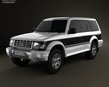 Mitsubishi Pajero (Montero) Wagon 1991 3D Model