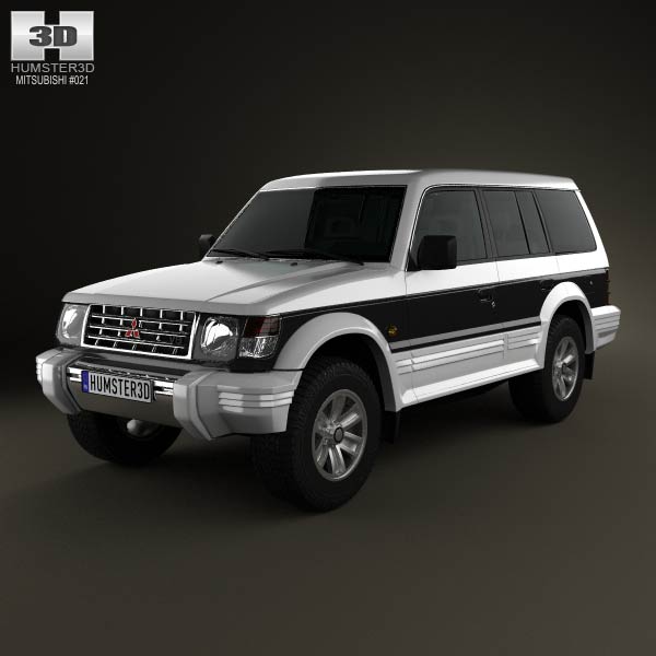 Mitsubishi Pajero (Montero) Wagon 1991 3D model