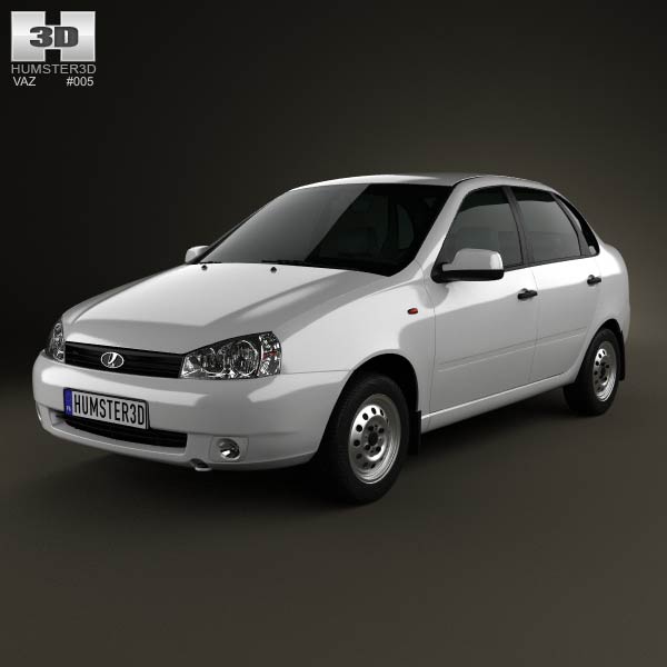 Lada Kalina (1118) sedan 2011 3D model