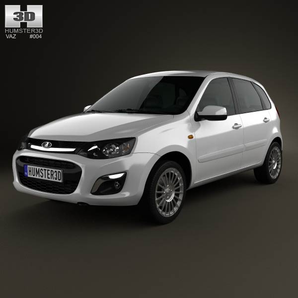 Lada Kalina 2 hatchback 2013 3D model