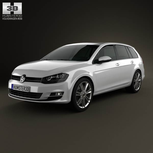 Volkswagen Golf Mk7 variant 2014 3D model