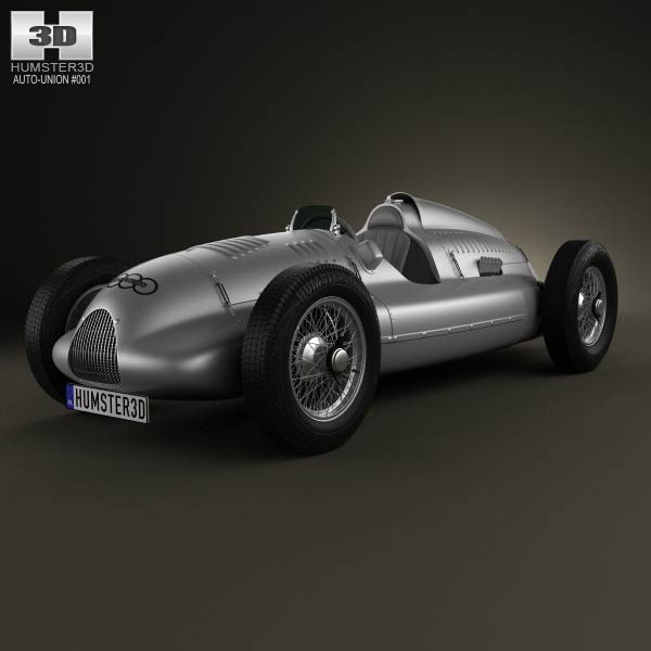 Auto Union Type D 1938 3D model