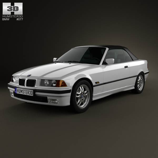 BMW 3 Series (E36) convertible 1994 3D model