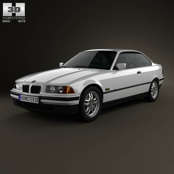 BMW 3 Series (E36) coupe 1994 3D model