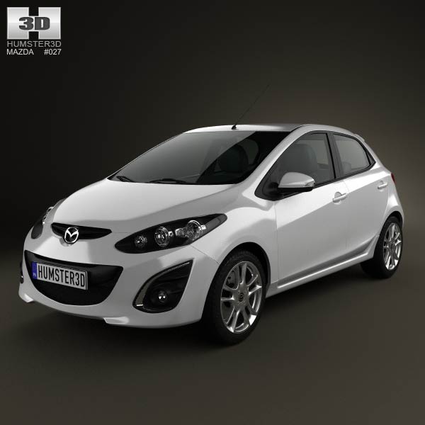 Mazda 2 (Demio) 5-door R 2013 3D model