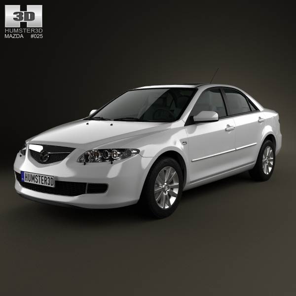 Mazda 6 sedan 2002 3D model