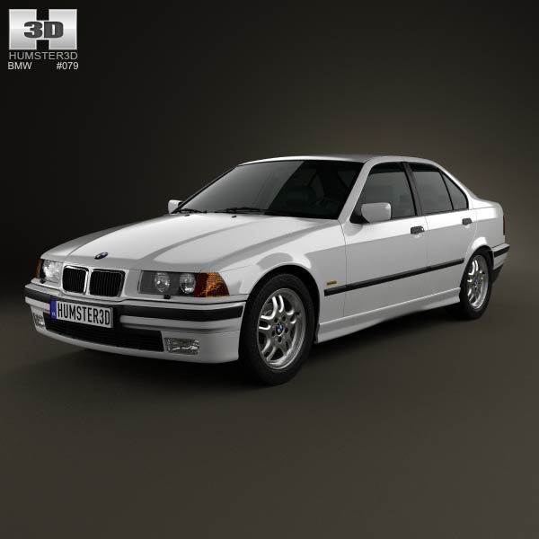 BMW 3 Series (E36) sedan 1994 3D model